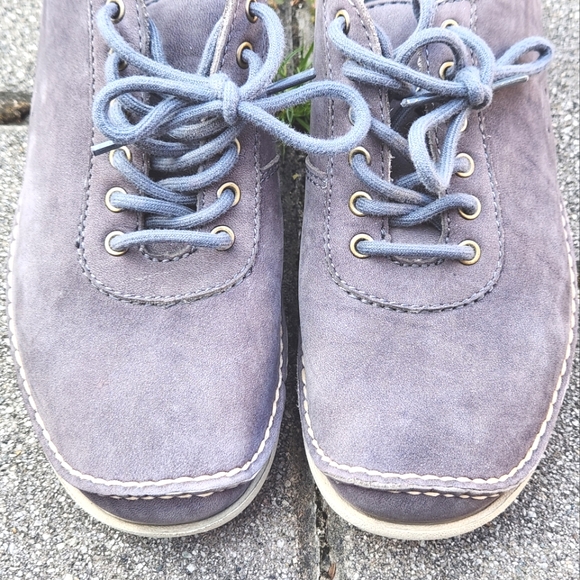 Dexter Slate Gray/Blue Nubuck Leather Moc Walking Shoes 7 1/2 - Picture 4 of 8